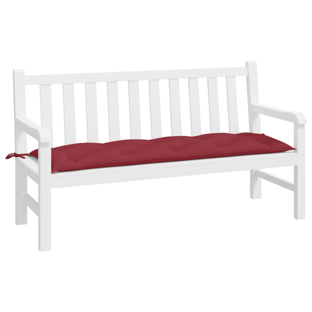 Cuscino per Panca Rosso Vino 150x50x7 cm in Tessuto Oxford | homemem39