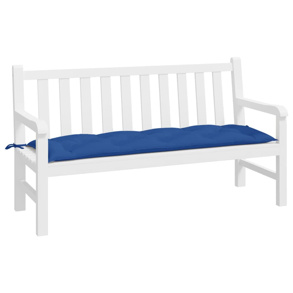 Cuscino per Panca Giardino Blu Reale 150x50x7 cm Tessuto Oxford | homemem39