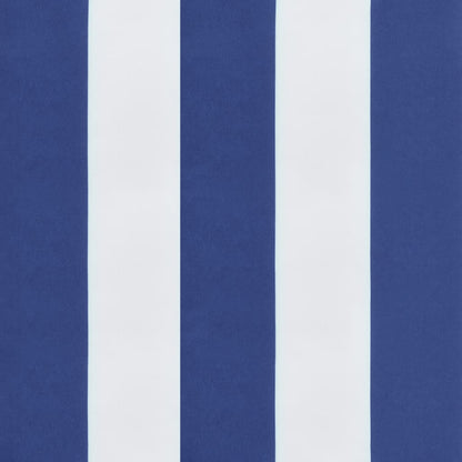 Cuscino per Panca Bianco e Blu 150x50x7 cm in Tessuto Oxford - homemem39