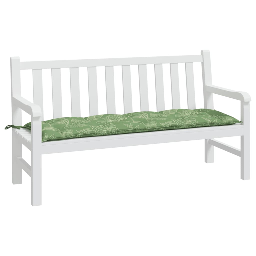 Cuscino per Panca a Foglie 150x50x7 cm in Tessuto Oxford | homemem39