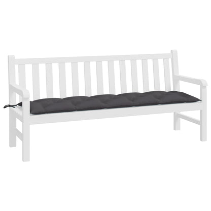 Cuscino per Panca Antracite 180x50x7 cm in Tessuto Oxford | homemem39
