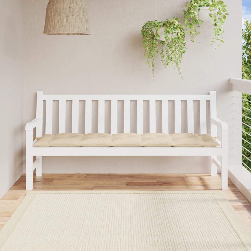 Cuscino per Panca Beige 180x50x7 cm in Tessuto Oxford | homemem39