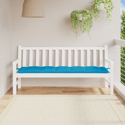 Cuscino per Panca Azzurro 180x50x7 cm in Tessuto Oxford | homemem39