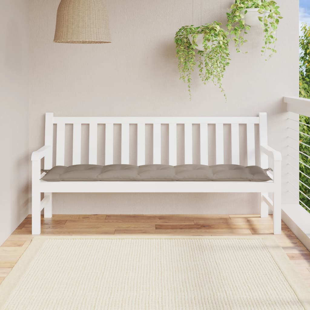 Cuscino per Panca Tortora 180x50x7 cm in Tessuto Oxford - homemem39
