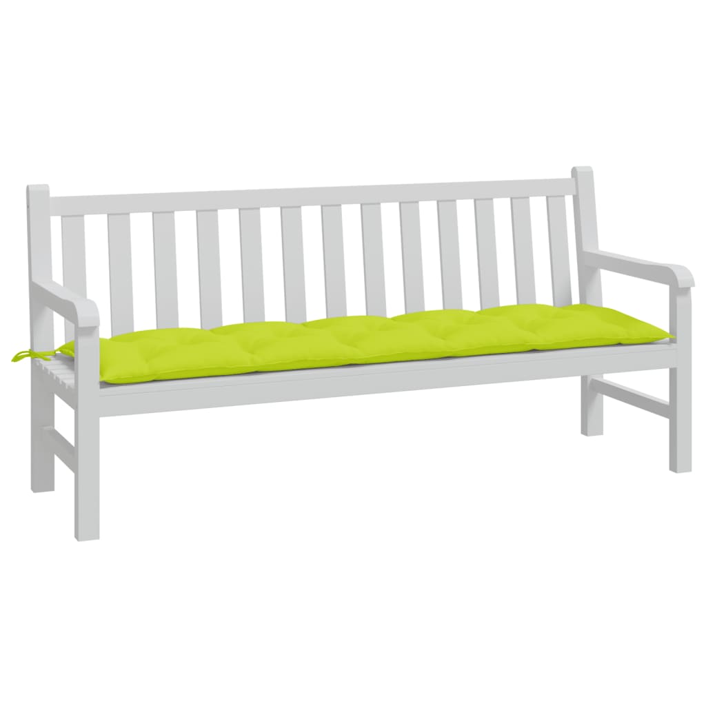 Cuscino per Panca Verde Brillante 180x50x7 cm in Tessuto Oxford | homemem39