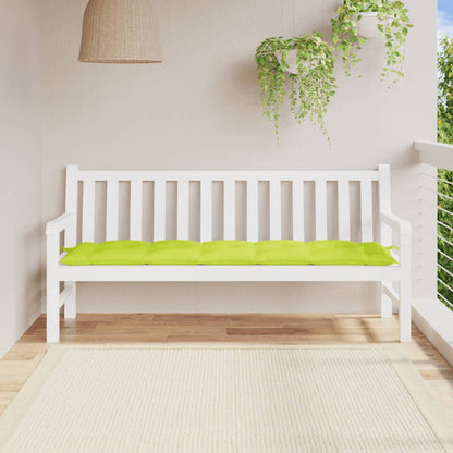 Cuscino per Panca Verde Brillante 180x50x7 cm in Tessuto Oxford | homemem39