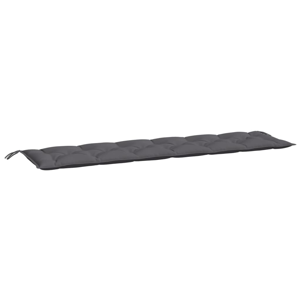 Cuscino per Panca Antracite 200x50x7 cm in Tessuto Oxford | homemem39