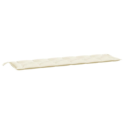 Cuscino per Panca Giardino Crema 200x50x7 cm in Tessuto Oxford - homemem39