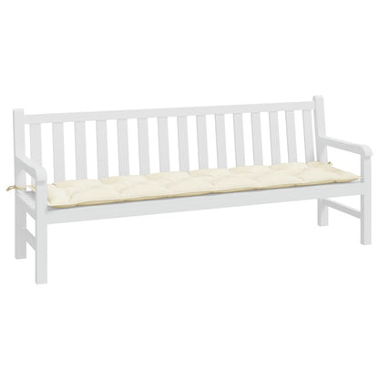 Cuscino per Panca Giardino Crema 200x50x7 cm in Tessuto Oxford - homemem39