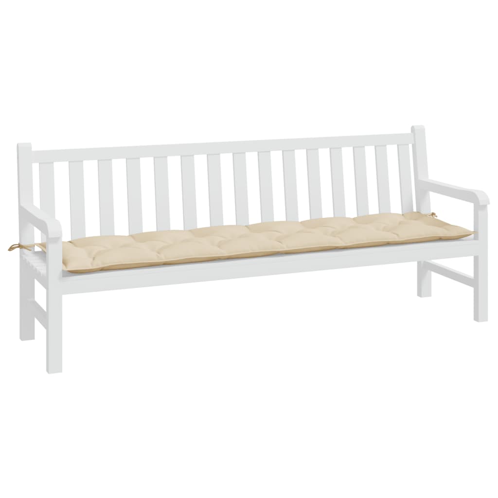 Cuscino per Panca Beige 200x50x7 cm in Tessuto Oxford | homemem39