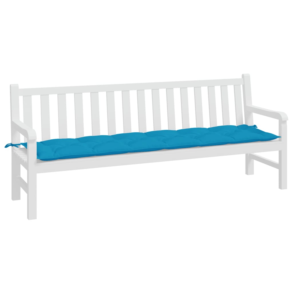 Cuscino per Panca Azzurro 200x50x7 cm in Tessuto Oxford | homemem39