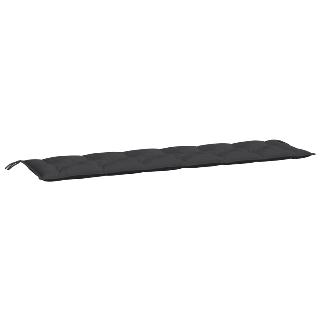 Cuscino per Panca Nero 200x50x7 cm in Tessuto Oxford | homemem39