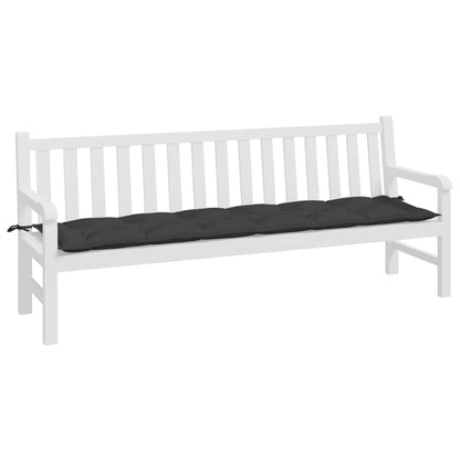 Cuscino per Panca Nero 200x50x7 cm in Tessuto Oxford | homemem39