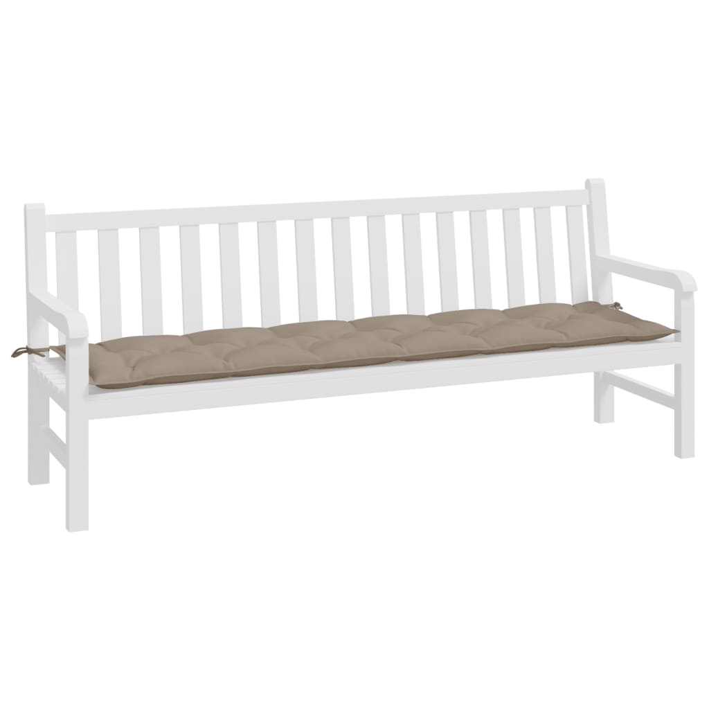 Cuscino per Panca Tortora 200x50x7 cm in Tessuto Oxford | homemem39