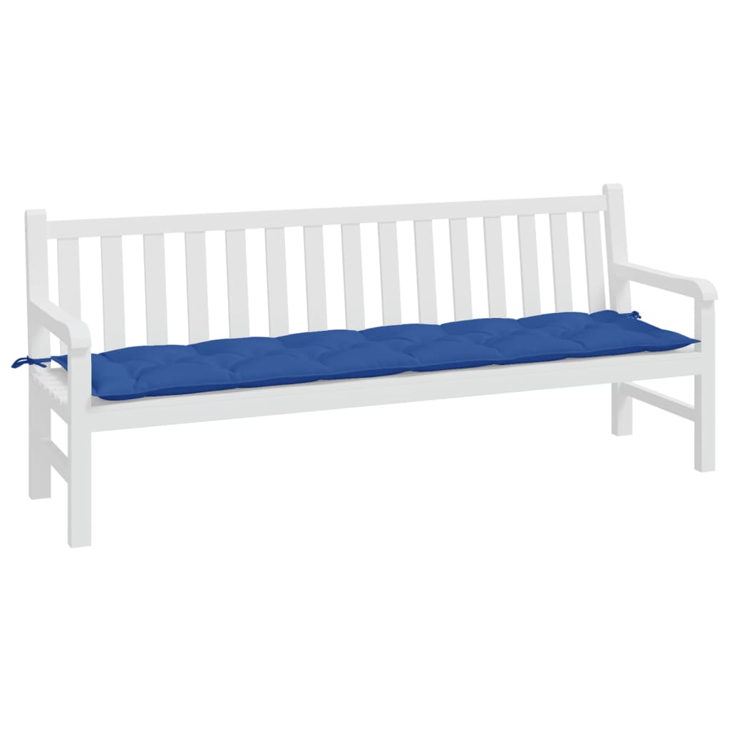 Cuscino per Panca Giardino Blu Reale 200x50x7 cm Tessuto Oxford | homemem39