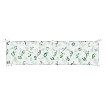 Cuscino Panca da Giardino Motivo a Foglie Tessuto