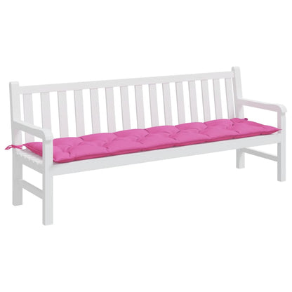 Cuscino per Panca da Giardino Rosa 200x50x7 cm in Tessuto - homemem39