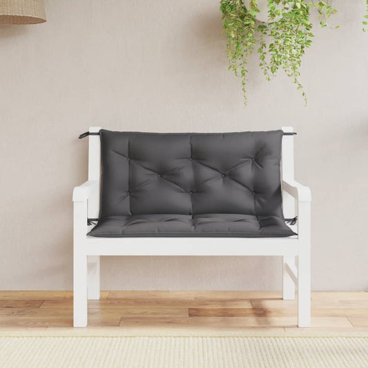 Cuscini Panca Giardino 2pz Antracite 100x50x7cm Tessuto Oxford | homemem39