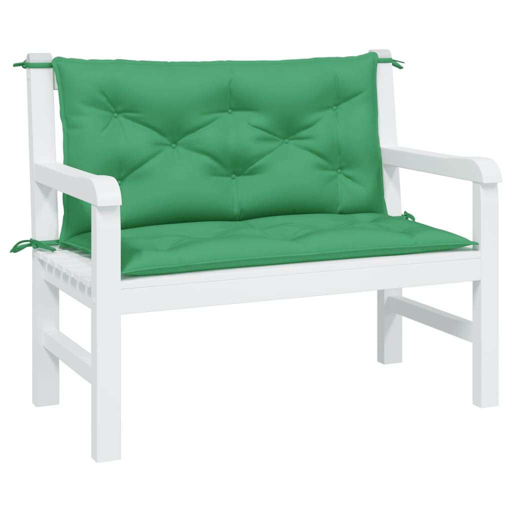 Cuscini Panca da Giardino 2pz Verdi 100x50x7cm Tessuto Oxford | homemem39