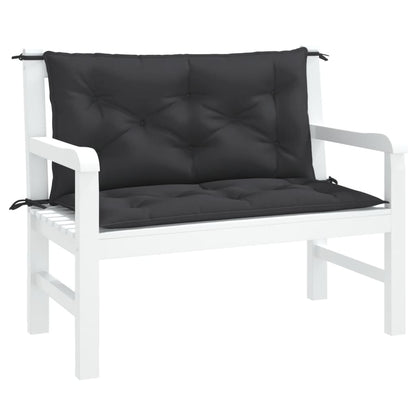 Cuscini Panca da Giardino 2pz Neri 100x50x7cm Tessuto Oxford | homemem39