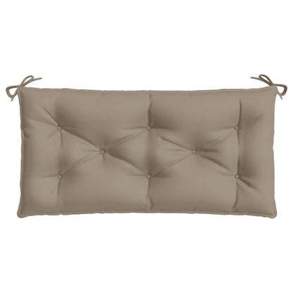 Cuscini Panca da Giardino 2pz Tortora 100x50x7cm Tessuto Oxford | homemem39