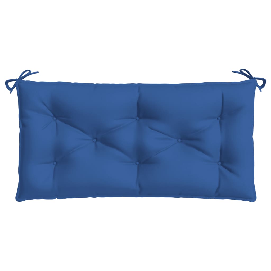 Cuscini Panca Giardino 2pz Blu Reale 100x50x7 cm Tessuto Oxford - homemem39