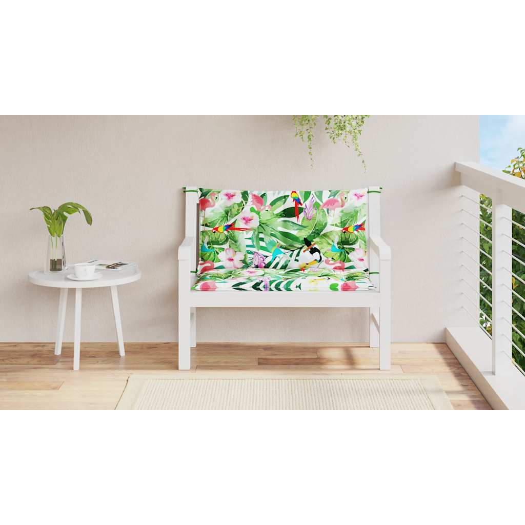 Cuscini Panca da Giardino 2pz Multicolore 100x50x7cm in Tessuto - homemem39