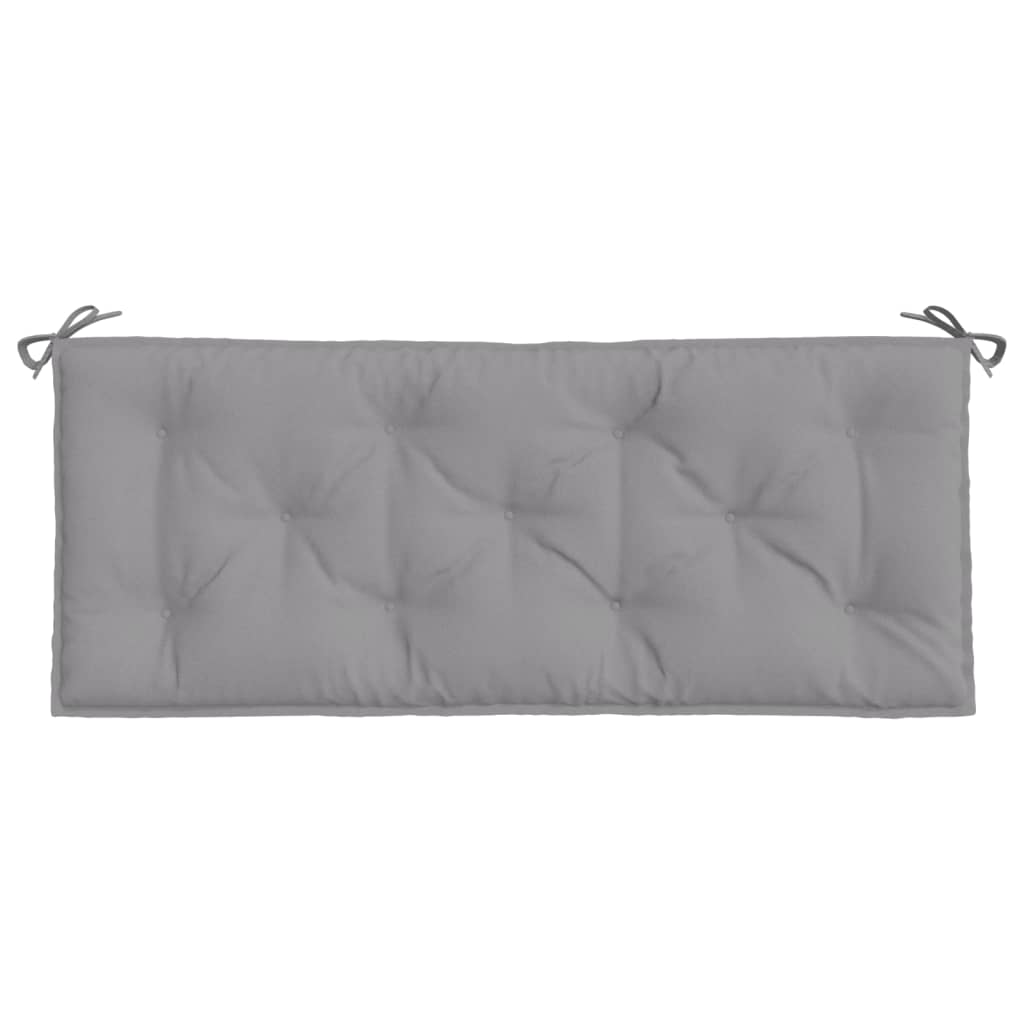 Cuscini Panca da Giardino 2pz Grigi 120x50x7 cm Tessuto Oxford | homemem39