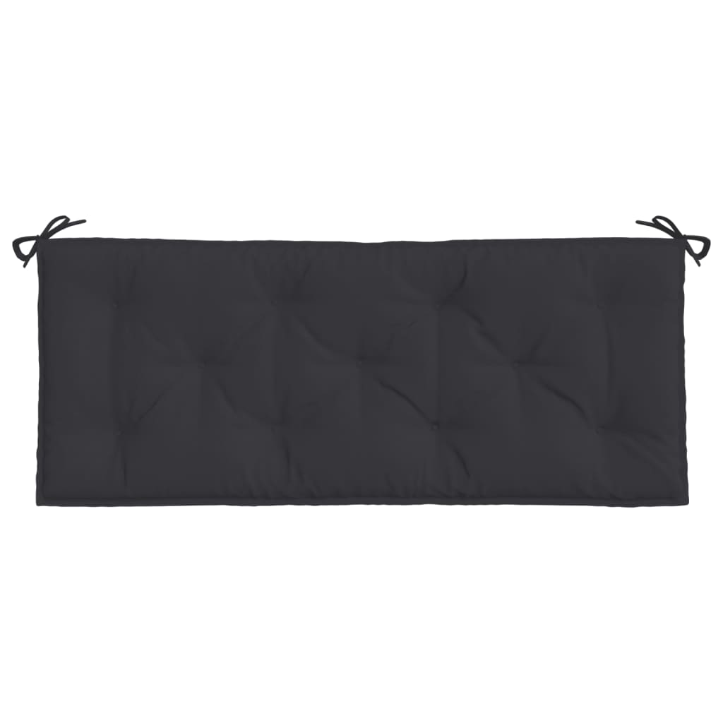 Cuscini per Panca 2 pz Neri 120x50x7 cm in Tessuto Oxford | homemem39