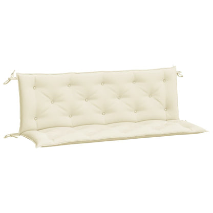 Cuscini Panca Giardino 2pz Bianco Crema 150x50x7 Tessuto Oxford | homemem39