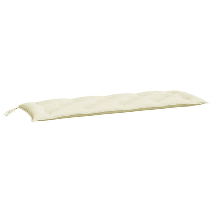 Cuscini Panca Giardino 2pz Bianco Crema 150x50x7 Tessuto Oxford | homemem39