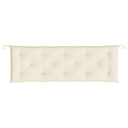 Cuscini Panca Giardino 2pz Bianco Crema 150x50x7 Tessuto Oxford | homemem39
