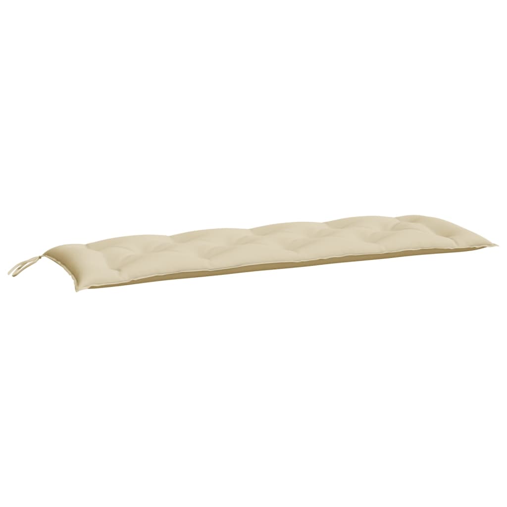 Cuscini Panca da Giardino 2pz Beige 150x50x7 cm Tessuto Oxford - homemem39