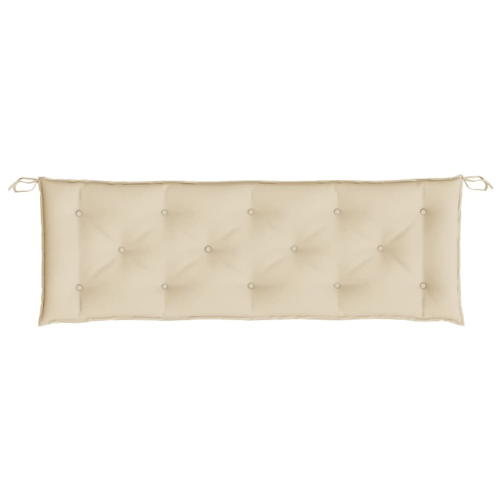Cuscini Panca da Giardino 2pz Beige 150x50x7 cm Tessuto Oxford | homemem39