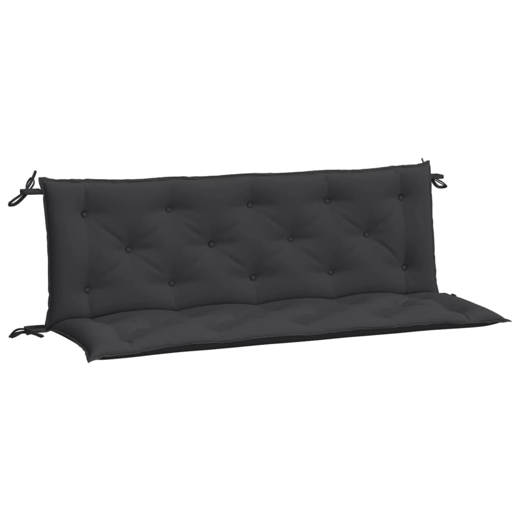Cuscini per Panca 2 pz Nero 150x50x7 cm in Tessuto Oxford | homemem39