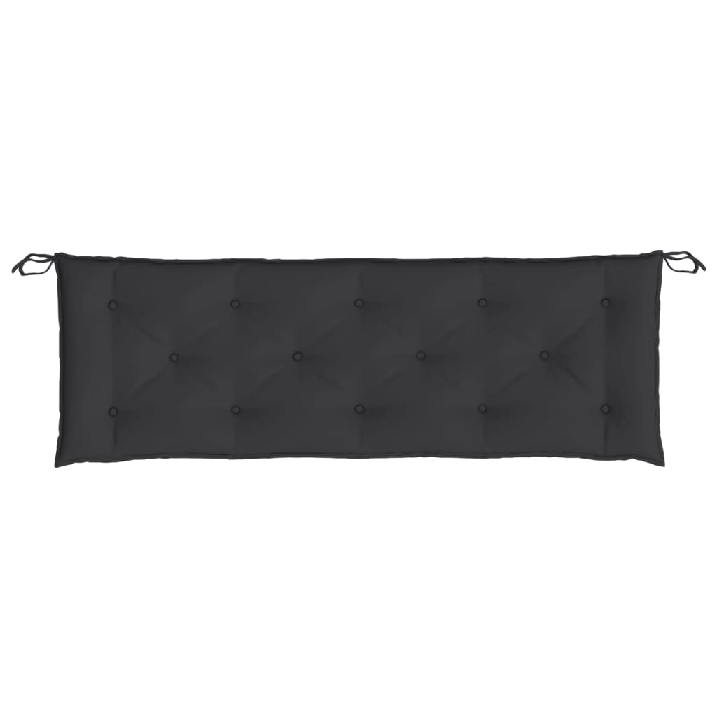 Cuscini per Panca 2 pz Nero 150x50x7 cm in Tessuto Oxford | homemem39