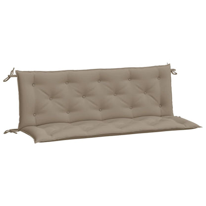 Cuscini Panca da Giardino 2pz Tortora 150x50x7cm Tessuto Oxford | homemem39