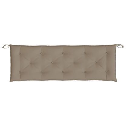Cuscini Panca da Giardino 2pz Tortora 150x50x7cm Tessuto Oxford | homemem39