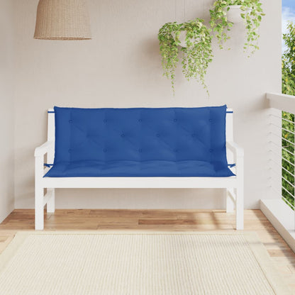Cuscini per Panca 2 pz Blu 150x50x7 cm in Tessuto Oxford | homemem39