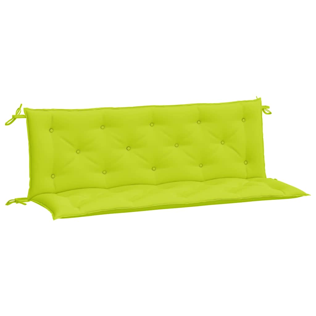 Cuscini per Panca 2 pz Verde Brillante 150x50x7 cm Tessuto Oxford | homemem39