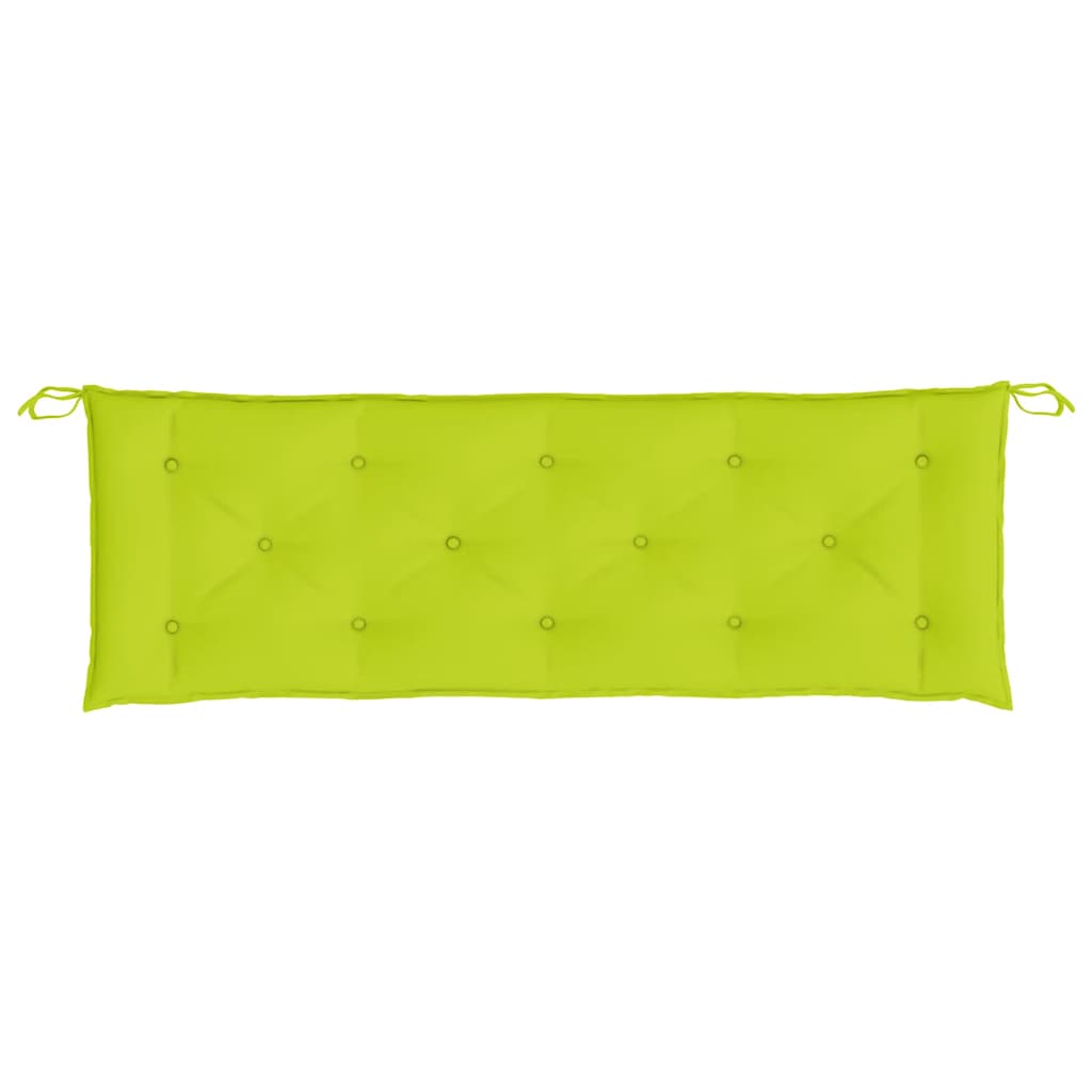 Cuscini per Panca 2 pz Verde Brillante 150x50x7 cm Tessuto Oxford | homemem39