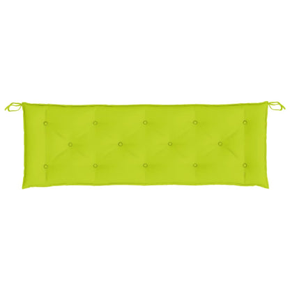 Cuscini per Panca 2 pz Verde Brillante 150x50x7 cm Tessuto Oxford | homemem39