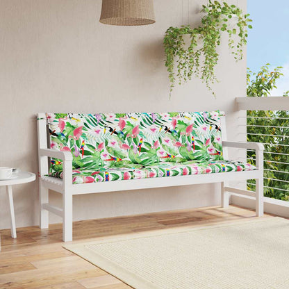 Cuscini Panca da Giardino 2pz Multicolore in Tessuto