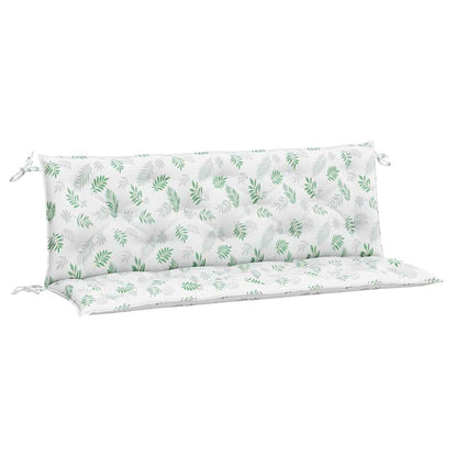 Cuscini Panca Giardino 2 pz Motivo a Foglie Tessuto
