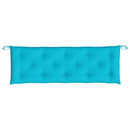 Cuscini per Panca da Giardino 2 pz Turchese 150x50x7 cm Tessuto