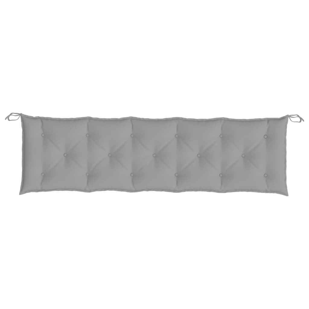 Cuscini Panca da Giardino 2pz Grigi 180x50x7cm Tessuto Oxford | homemem39