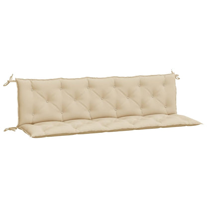 Cuscini Panca da Giardino 2pz Beige 180x50x7 cm Tessuto Oxford - homemem39
