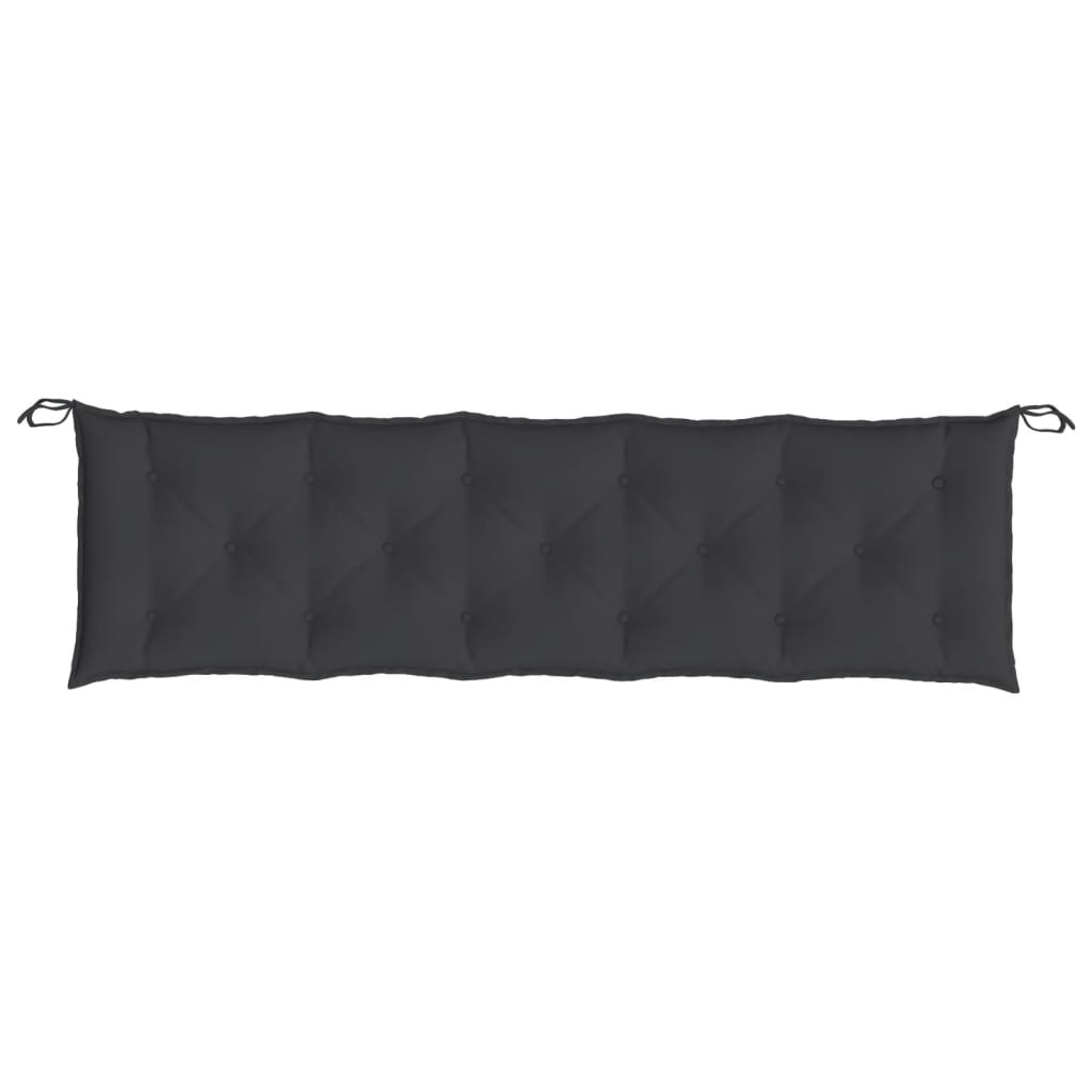 Cuscini Panca da Giardino 2pz Neri 180x50x7cm Tessuto Oxford | homemem39