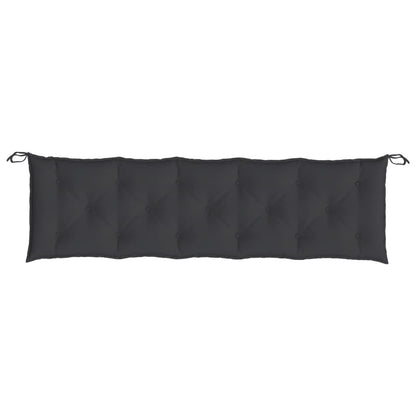 Cuscini Panca da Giardino 2pz Neri 180x50x7cm Tessuto Oxford | homemem39