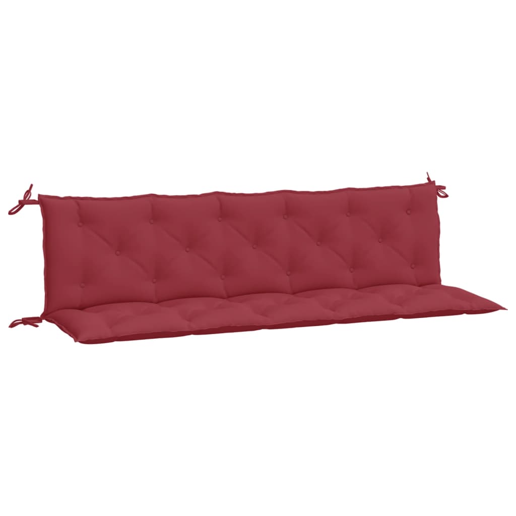 Cuscini per Panca 2 pz Rosso Vino 180x50x7 cm in Tessuto Oxford - homemem39